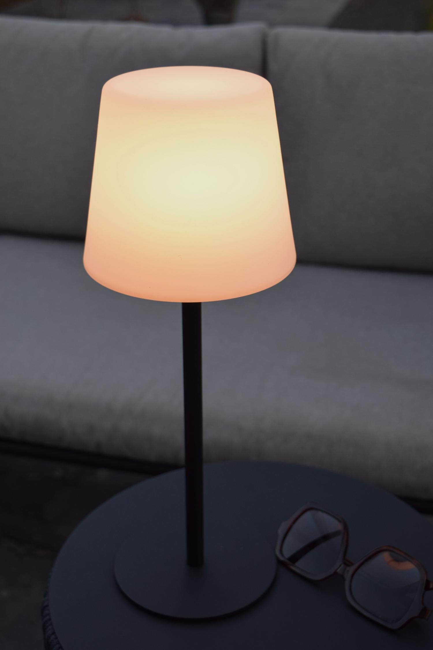 TYON - Rechargeable table lamp Indoor/Outdoor - Battery - LED Dimmable - 1x2W 2700K - IP65 - Black
