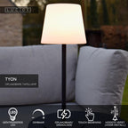 TYON - Rechargeable table lamp Indoor/Outdoor - Battery - LED Dimmable - 1x2W 2700K - IP65 - Black