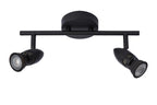 CARO - Spot plafonnier - 2xGU10 - Noir