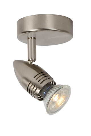 CARO-LED - Spot plafonnier - Ø 9 cm - LED - GU10 - 1x5W 2700K - Chrome mat