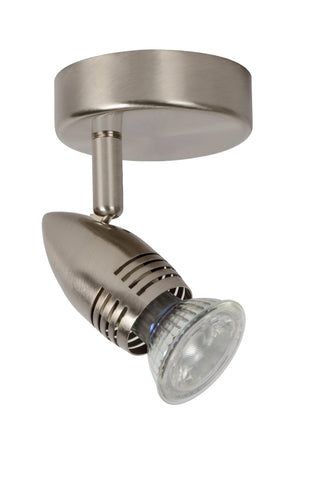 CARO-LED - Spot plafonnier - Ø 9 cm - LED - GU10 - 1x5W 2700K - Chrome mat