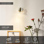 CARO-LED - Spot plafonnier - Ø 9 cm - LED - GU10 - 1x5W 2700K - Chrome mat