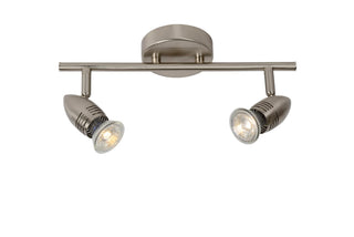 CARO-LED - Spot plafonnier - LED - GU10 - 2x5W 2700K - Chrome mat