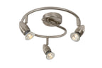 CARO-LED - Spot plafonnier - Ø 31 cm - LED - GU10 - 3x5W 2700K - Chrome mat