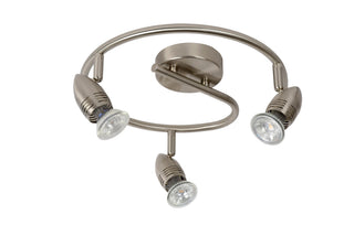 CARO-LED - Spot plafonnier - Ø 31 cm - LED - GU10 - 3x5W 2700K - Chrome mat