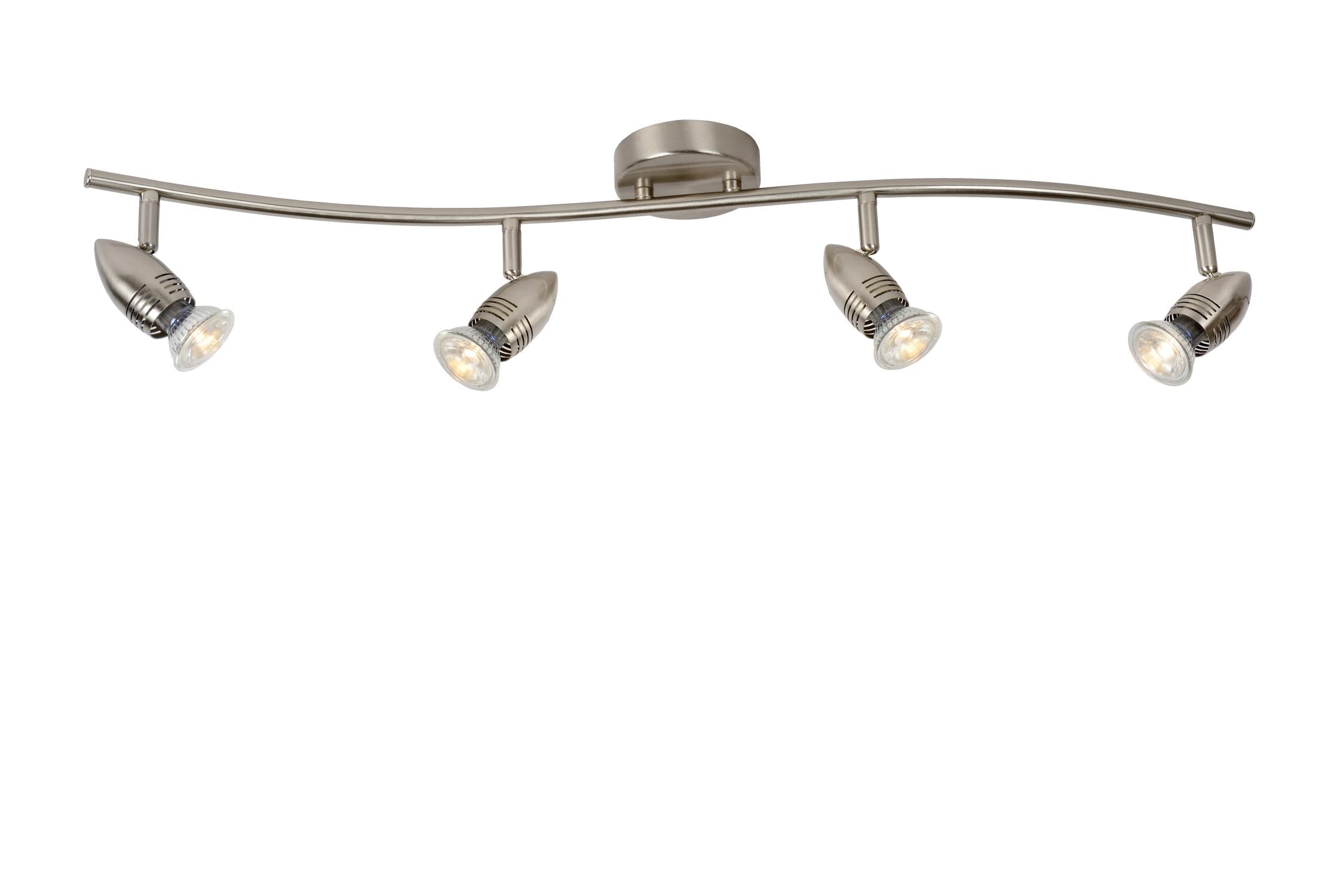CARO-LED - Spot plafonnier - LED - GU10 - 4x5W 2700K - Chrome mat