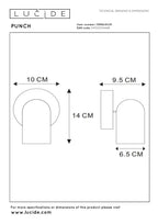 PUNCH - Spot plafonnier - 1xGU10 - Blanc