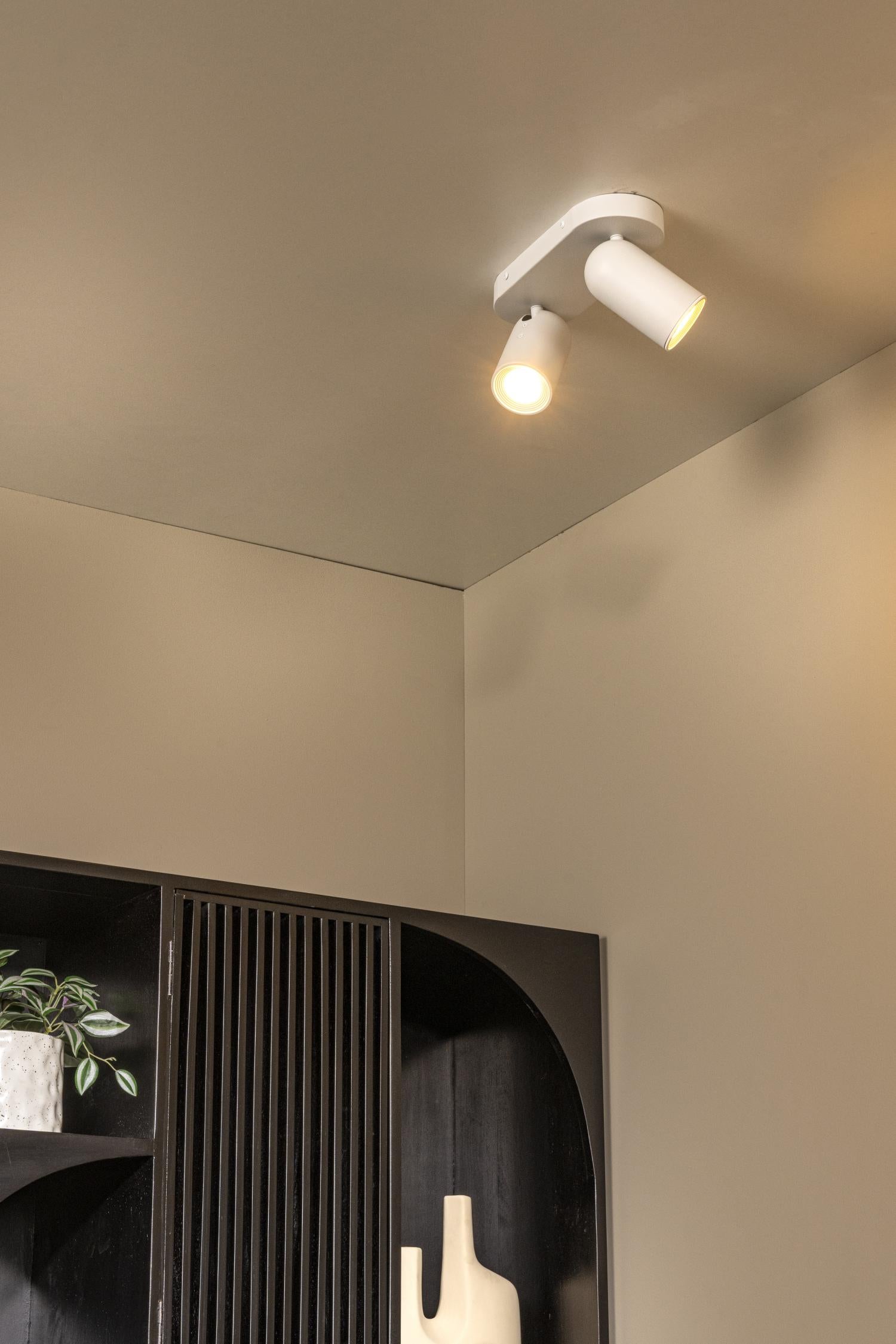 PUNCH - Ceiling spot - 2xGU10 - White