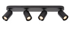 PUNCH - Ceiling spot - 4xGU10 - Black
