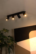 PUNCH - Ceiling spot - 4xGU10 - Black