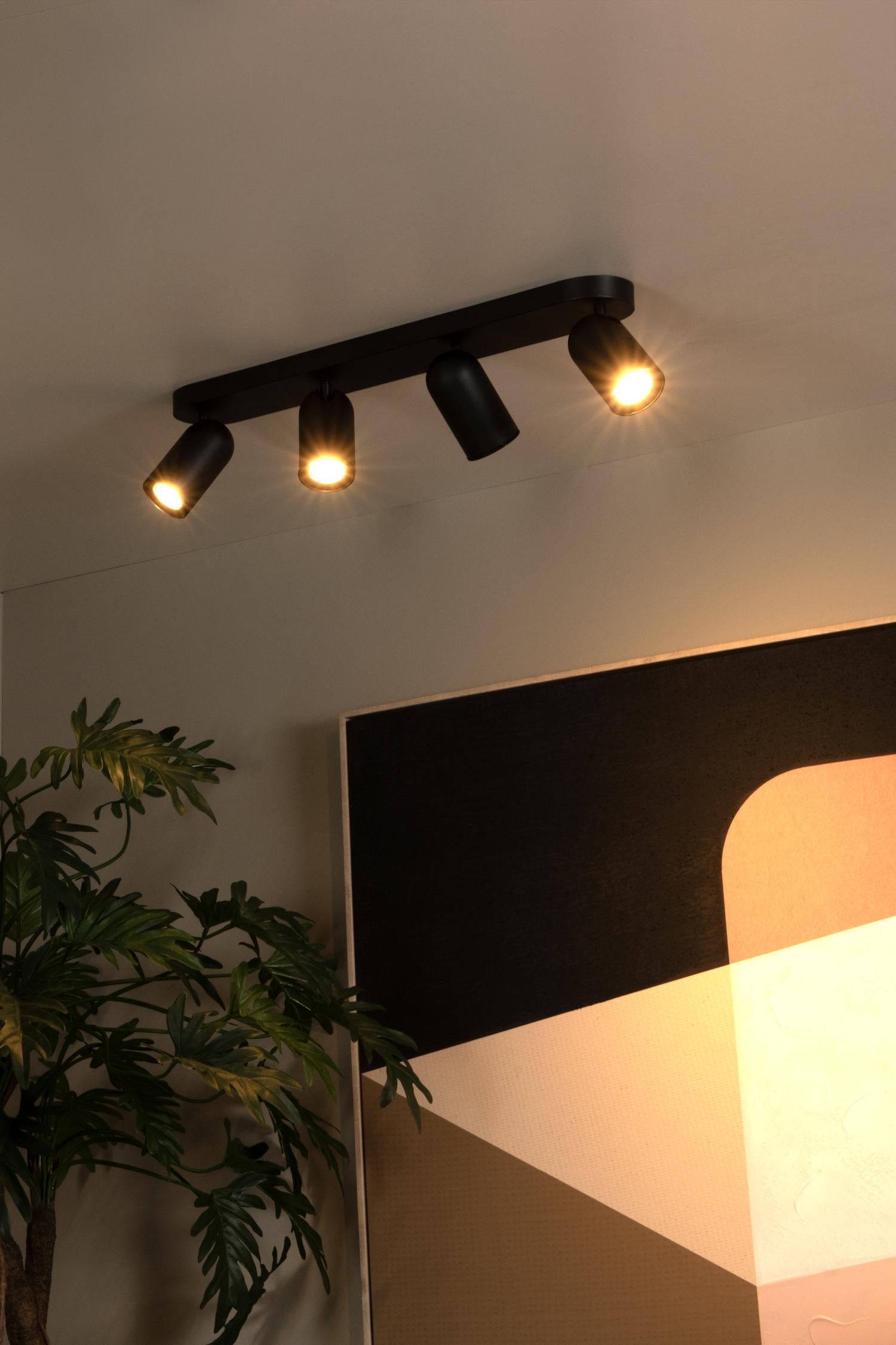 PUNCH - Ceiling spot - 4xGU10 - Black