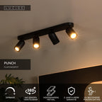 PUNCH - Ceiling spot - 4xGU10 - Black