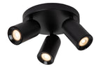 PUNCH - Spot plafonnier - Ø 21 cm - 3xGU10 - Noir
