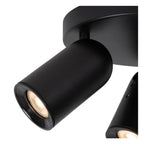 PUNCH - Spot plafonnier - Ø 21 cm - 3xGU10 - Noir