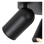 PUNCH - Spot plafonnier - Ø 21 cm - 3xGU10 - Noir