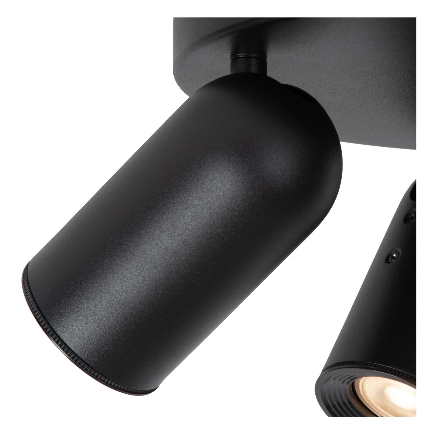 PUNCH - Spot plafonnier - Ø 21 cm - 3xGU10 - Noir