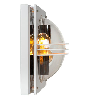 PRIVAS - Wandlamp Binnen/Buiten - 2xE27 - IP44 - Wit