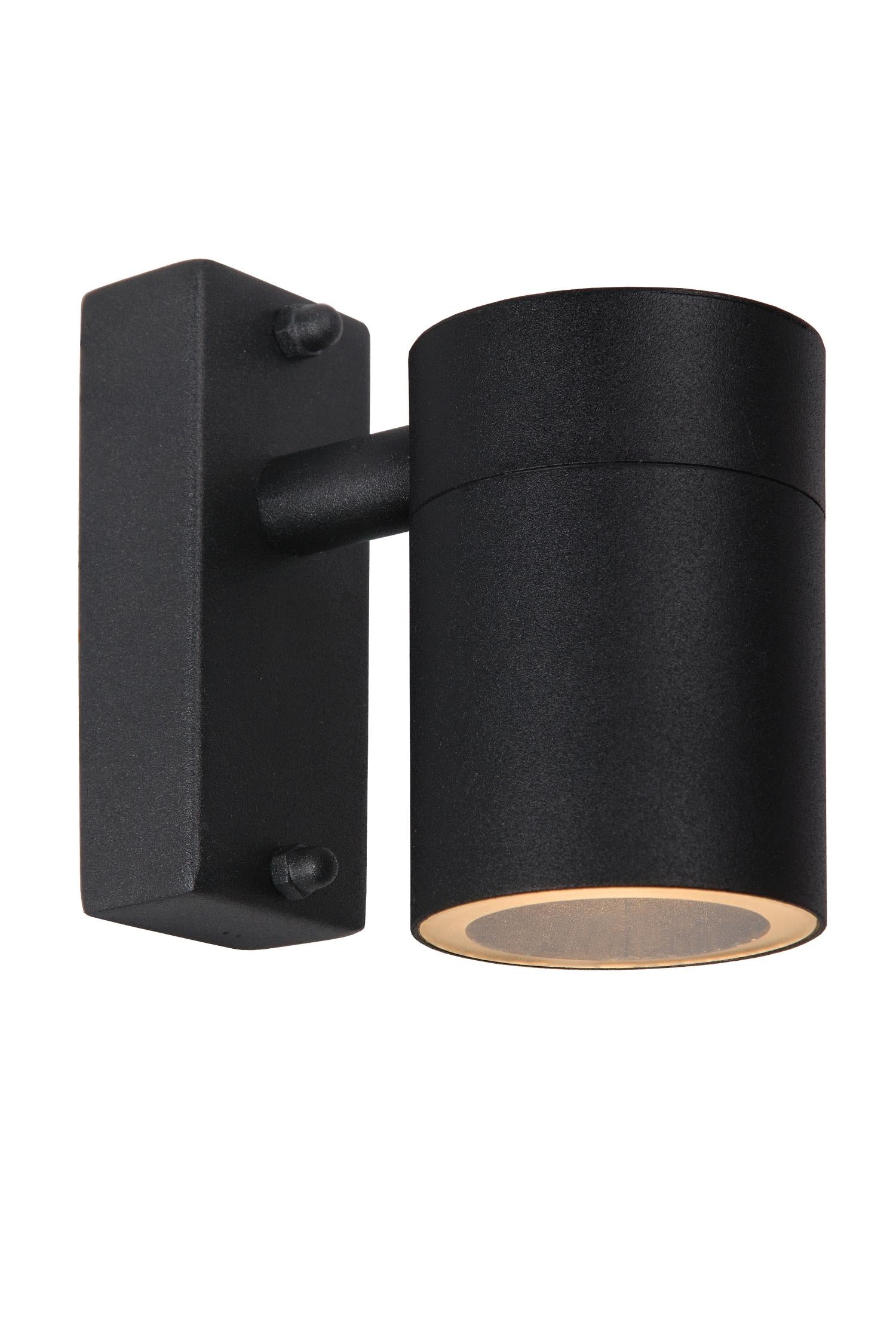 ARNE-LED - Wall spot / Wall light Indoor/Outdoor - Ø 6.3 cm - LED - GU10 - 1x5W 2700K - IP44 - Black
