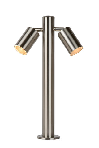 ARNE-LED - Sokkellamp - Ø 6,3 cm - LED - GU10 - 2x5W 2700K - IP44 - Mat chroom