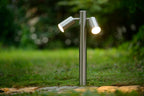 ARNE-LED - Sokkellamp - Ø 6,3 cm - LED - GU10 - 2x5W 2700K - IP44 - Mat chroom