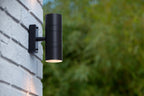 ARNE-LED - Wall spot / Wall light Indoor/Outdoor - Ø 6.3 cm - LED - GU10 - 2x5W 2700K - IP44 - Black