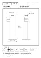 ARNE-LED - Lampe socle - Ø 6,3 cm - LED - GU10 - 1x5W 2700K - IP44 - Chrome mat