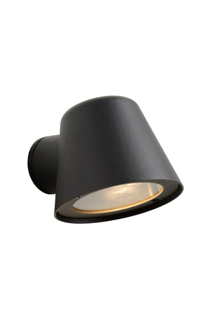 DINGO-LED - Wandlamp Binnen/Buiten - LED Dimb. - GU10 - 1x5W 3000K - IP44 - Antraciet