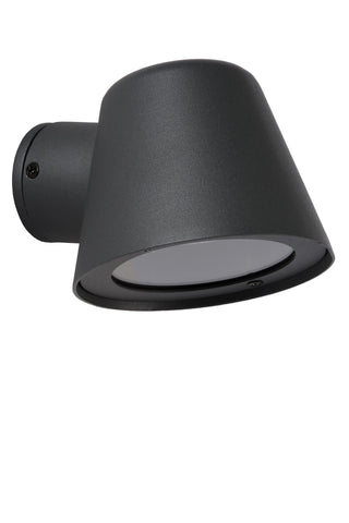 DINGO-LED - Wandlamp Binnen/Buiten - LED Dimb. - GU10 - 1x5W 3000K - IP44 - Antraciet