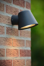 DINGO-LED - Wandlamp Binnen/Buiten - LED Dimb. - GU10 - 1x5W 3000K - IP44 - Antraciet
