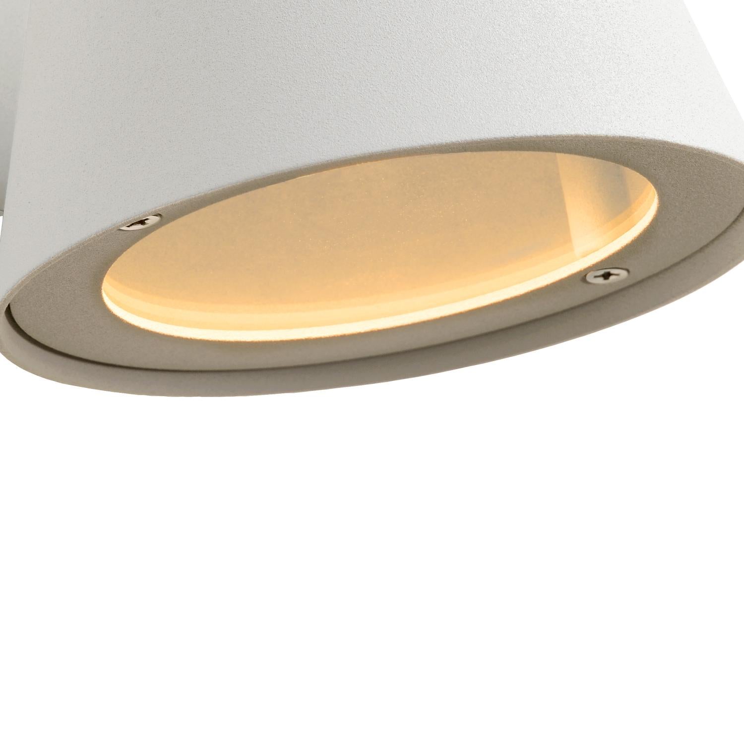 DINGO-LED - Wall light Indoor/Outdoor - LED Dimmable - GU10 - 1x5W 3000K - IP44 - White