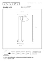 DINGO-LED - Lampe socle - LED Var. - GU10 - 1x5W 3000K - IP44 - Blanc