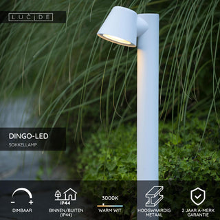 DINGO-LED - Lampe socle - LED Var. - GU10 - 1x5W 3000K - IP44 - Blanc
