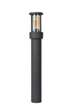 LORI - Sokkellamp - 1xE27 - IP44 - Dag/nacht sensor - Antraciet