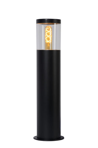FEDOR - Sokkellamp - 1xE27 - IP44 - Zwart
