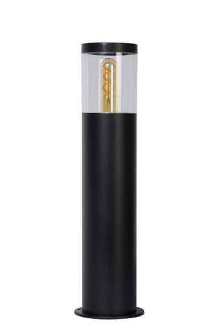 FEDOR - Sokkellamp - 1xE27 - IP44 - Zwart