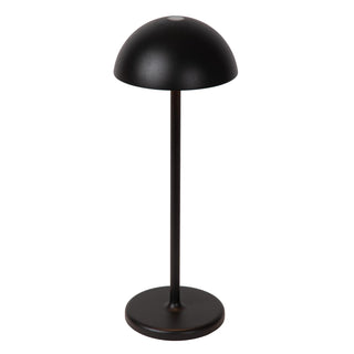 JOY - Oplaadbare Tafellamp Binnen/Buiten - Accu/Batterij - Ø 12 cm - LED Dimb. - 1x1,5W 3000K - IP54 - Zwart