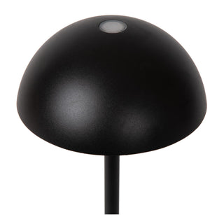 JOY - Oplaadbare Tafellamp Binnen/Buiten - Accu/Batterij - Ø 12 cm - LED Dimb. - 1x1,5W 3000K - IP54 - Zwart