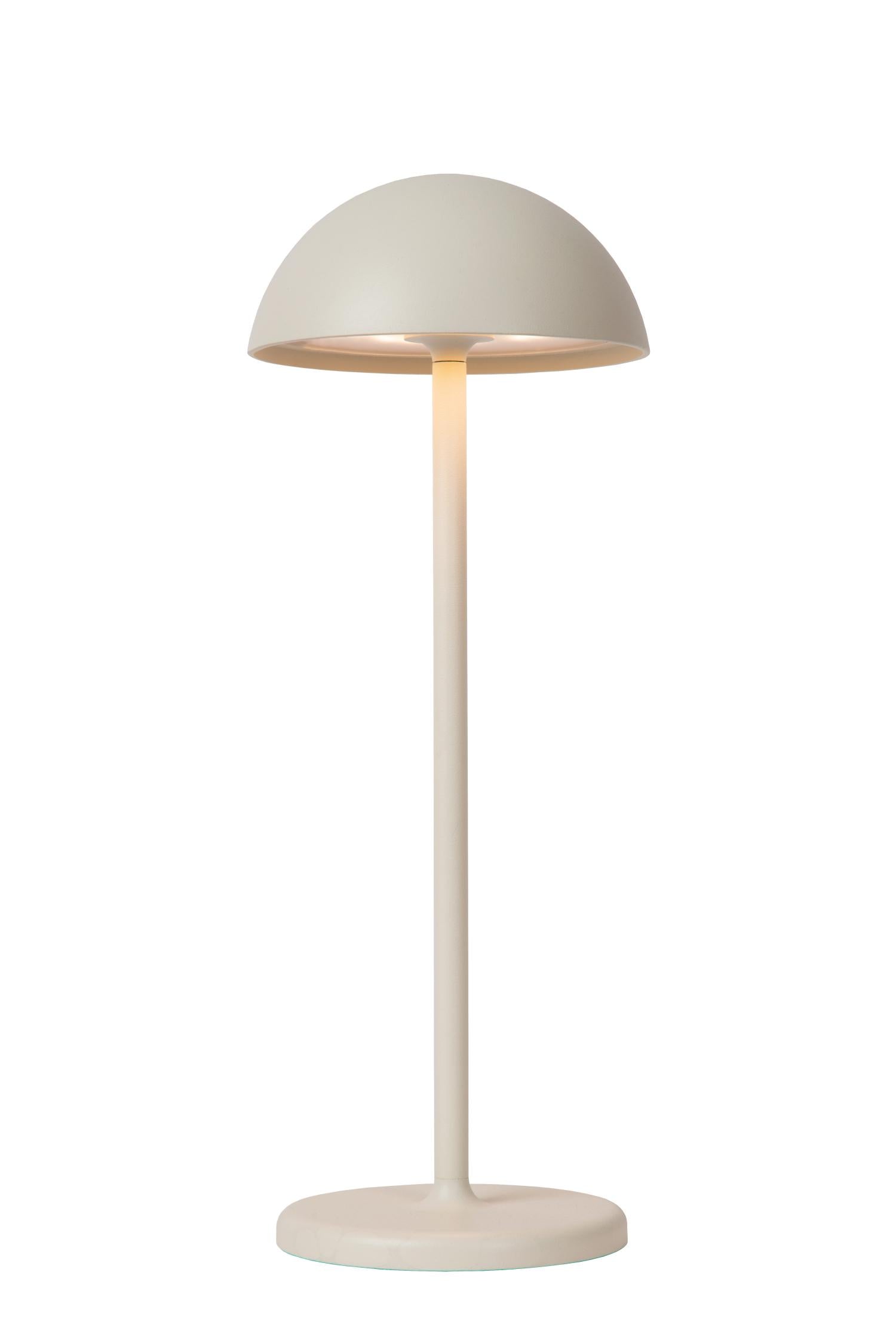 JOY - Rechargeable table lamp Indoor/Outdoor - Battery - Ø 12 cm - LED Dimmable - 1x1.5W 3000K - IP54 - White