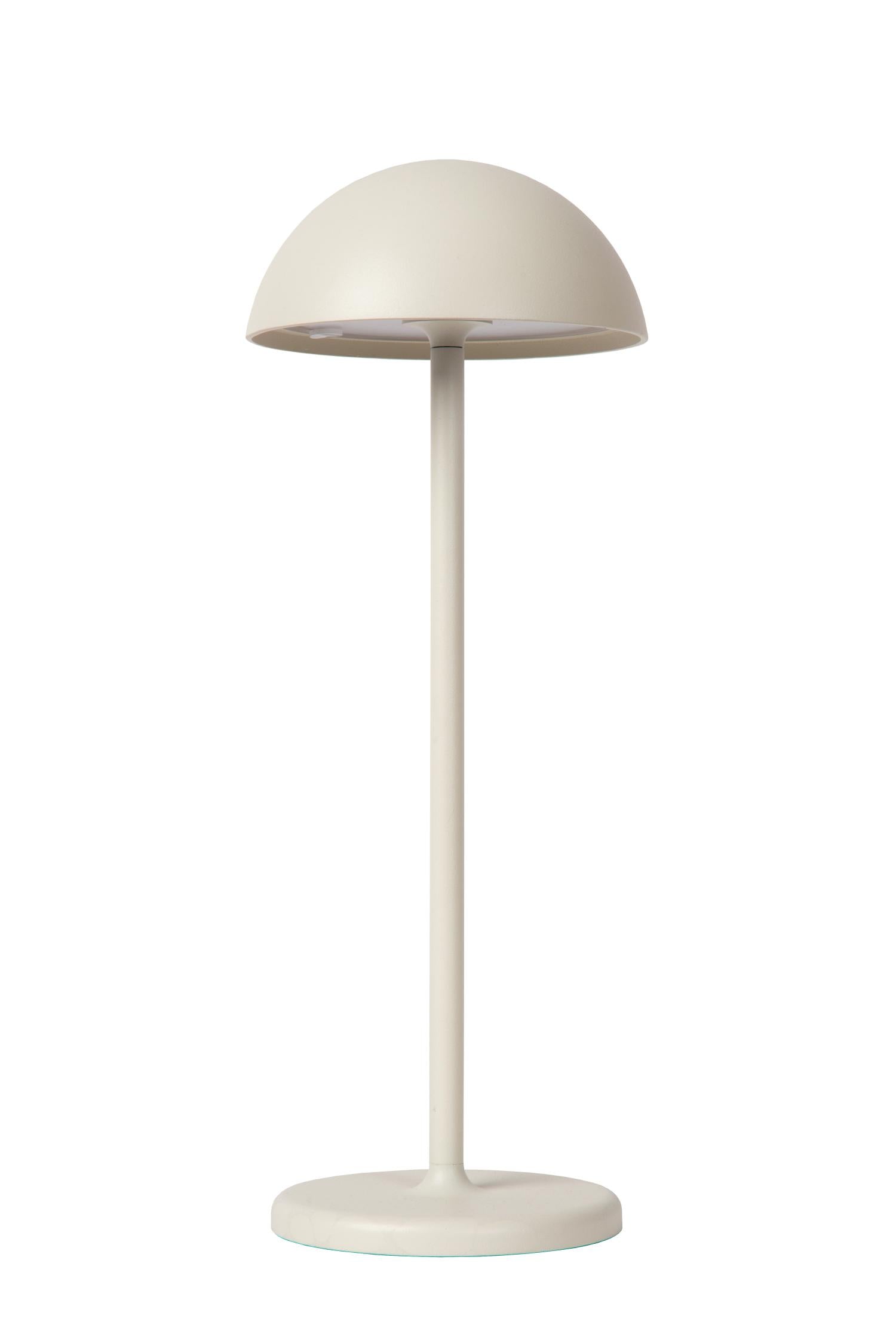 JOY - Rechargeable table lamp Indoor/Outdoor - Battery - Ø 12 cm - LED Dimmable - 1x1.5W 3000K - IP54 - White