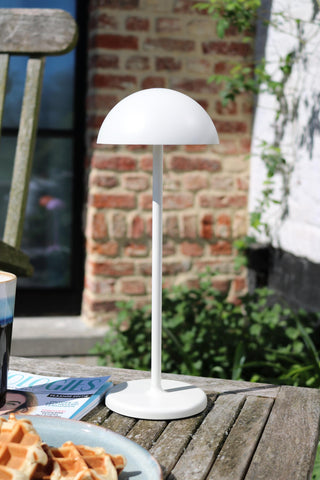 JOY - Rechargeable table lamp Indoor/Outdoor - Battery - Ø 12 cm - LED Dimmable - 1x1.5W 3000K - IP54 - White