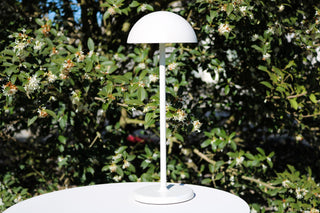 JOY - Rechargeable table lamp Indoor/Outdoor - Battery - Ø 12 cm - LED Dimmable - 1x1.5W 3000K - IP54 - White