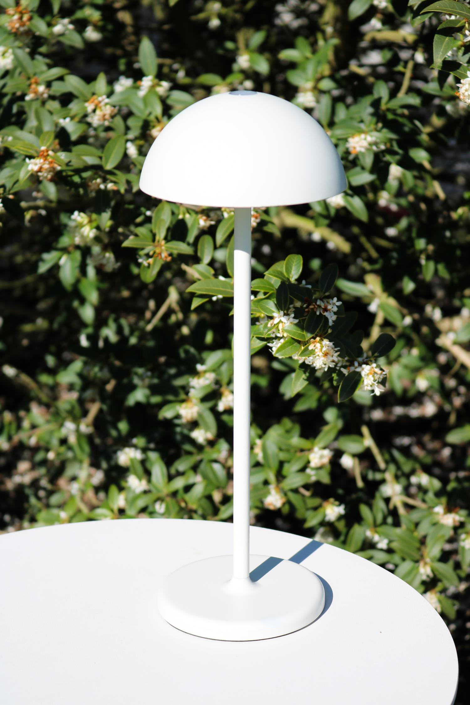 JOY - Rechargeable table lamp Indoor/Outdoor - Battery - Ø 12 cm - LED Dimmable - 1x1.5W 3000K - IP54 - White