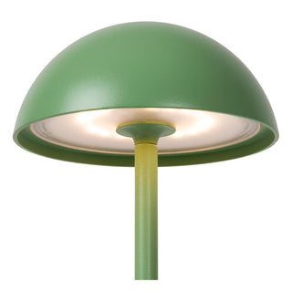JOY - Oplaadbare Tafellamp Binnen/Buiten - Accu/Batterij - Ø 12 cm - LED Dimb. - 1x1,5W 3000K - IP54 - Groen