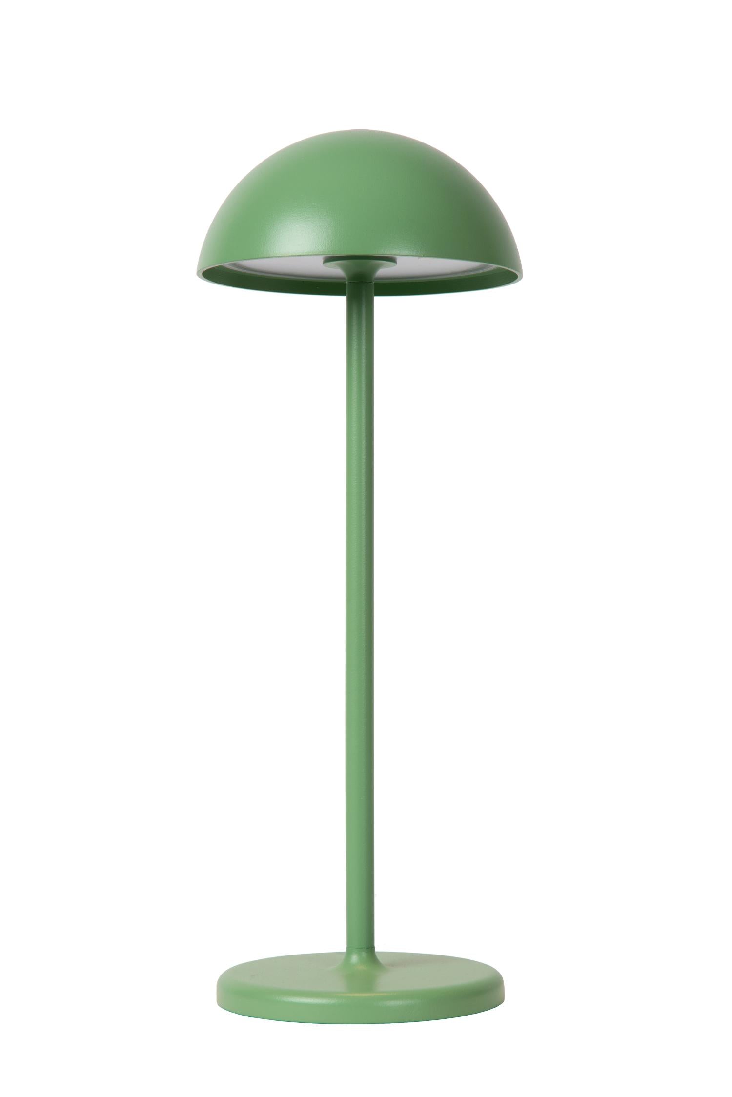 JOY - Oplaadbare Tafellamp Binnen/Buiten - Accu/Batterij - Ø 12 cm - LED Dimb. - 1x1,5W 3000K - IP54 - Groen