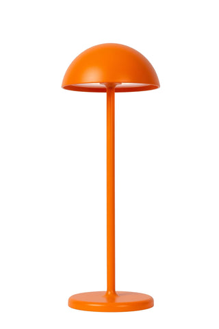 JOY - Oplaadbare Tafellamp Binnen/Buiten - Accu/Batterij - Ø 12 cm - LED Dimb. - 1x1,5W 3000K - IP54 - Oranje