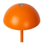 JOY - Oplaadbare Tafellamp Binnen/Buiten - Accu/Batterij - Ø 12 cm - LED Dimb. - 1x1,5W 3000K - IP54 - Oranje