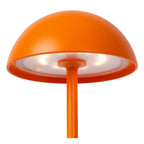 JOY - Oplaadbare Tafellamp Binnen/Buiten - Accu/Batterij - Ø 12 cm - LED Dimb. - 1x1,5W 3000K - IP54 - Oranje