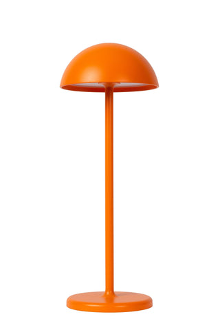 JOY - Oplaadbare Tafellamp Binnen/Buiten - Accu/Batterij - Ø 12 cm - LED Dimb. - 1x1,5W 3000K - IP54 - Oranje