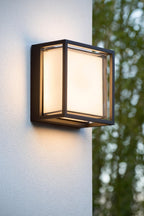 SINGA LED - Applique murale Intérieur/Extérieur - LED - 1x10W 3000K - IP54 - Noir
