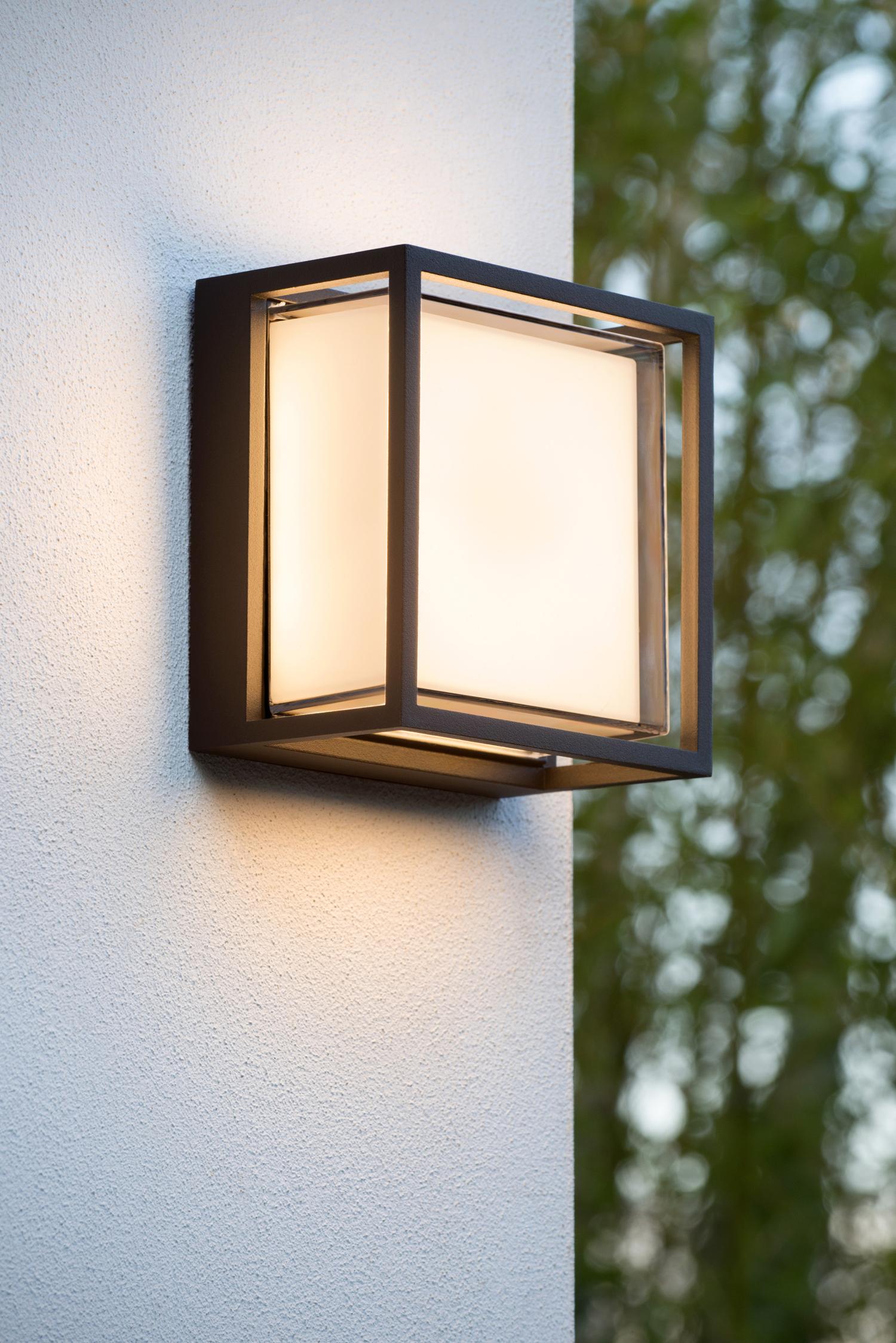 SINGA LED - Applique murale Intérieur/Extérieur - LED - 1x10W 3000K - IP54 - Noir